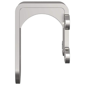 vidaXL Staffe Bypass Porta della Fienile 4 pz Guide Tonde Acciaio Inox