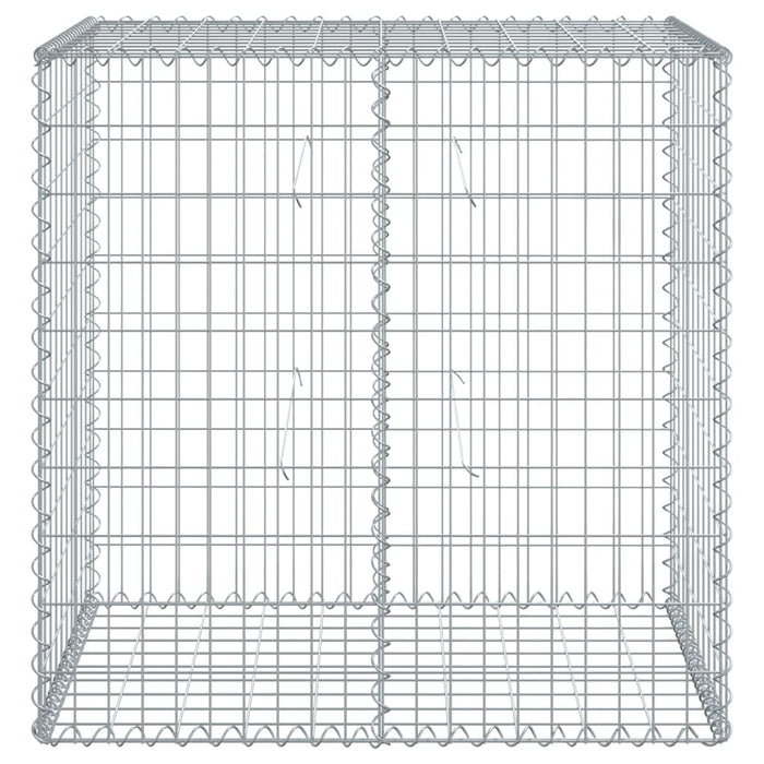 Cesto Gabbione con Copertura 100x50x100 cm in Ferro Zincato 3295142