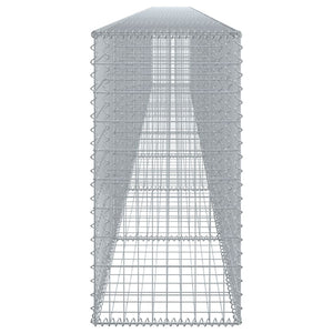 Cesto Gabbione con Copertura 800x50x100 cm Ferro Zincato 3295149