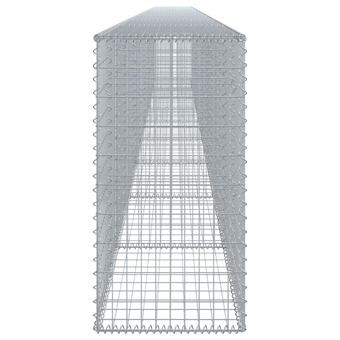 Cesto Gabbione con Copertura 900x50x100 cm in Ferro Zincato 3295150
