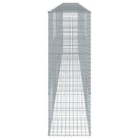 Gabbione cesto recinzione gabbia muro di contenimento con copertura 700 x 50 x 150 cm ferro zincato Argento 02_0040194