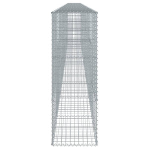 Cesto Gabbione con Copertura 1000x50x150 cm in Ferro Zincato 3295163