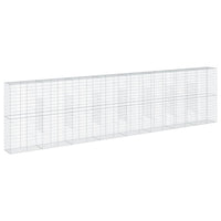 Cesto Gabbione con Copertura 800x50x200 cm Ferro Zincato