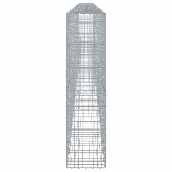 Cesto Gabbione con Copertura 900x50x200 cm in Ferro Zincato 3295174