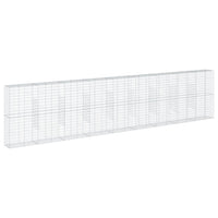 Cesto Gabbione con Copertura 900x50x200 cm in Ferro Zincato 3295174