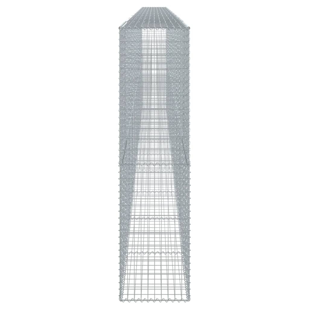 Cesto Gabbione con Copertura 1000x50x200 cm Ferro Zincato 3295175