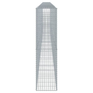 Cesto Gabbione con Copertura 1000x50x200 cm Ferro Zincato 3295175