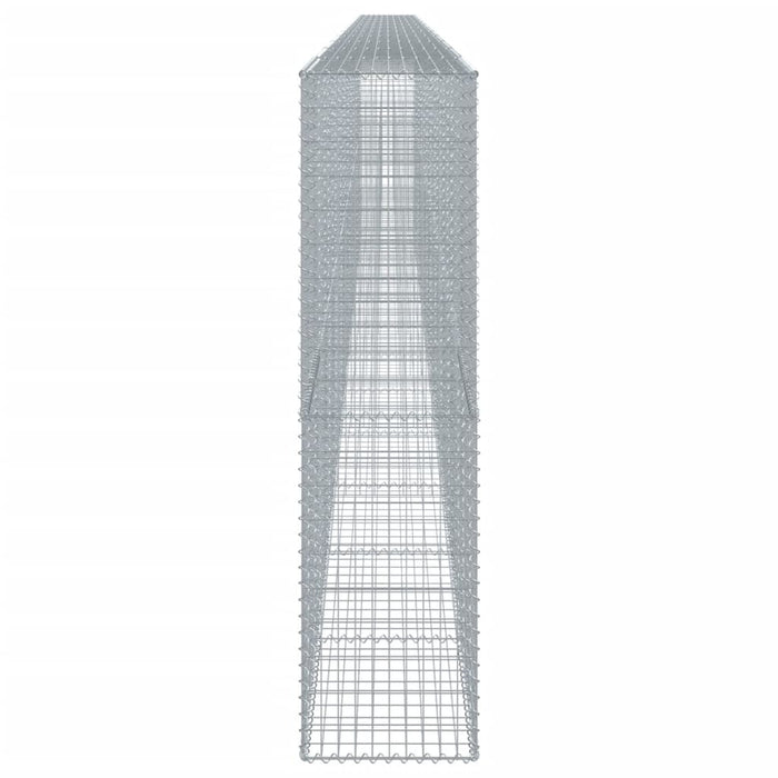 Cesto Gabbione con Copertura 1200x50x200 cm in Ferro Zincato 3295177