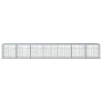 Cesto Gabbione con Copertura 700x100x100 cm in Ferro Zincato