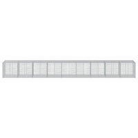 Cesto Gabbione con Copertura 900x100x100 cm in Ferro Zincato 3295206