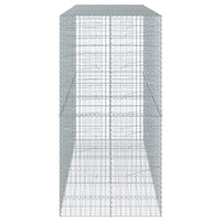 Cesto Gabbione con Copertura 300x100x200 cm in Ferro Zincato