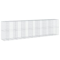 Cesto Gabbione con Copertura 750x100x200 cm in Ferro Zincato 3295238