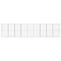 Cesto Gabbione con Copertura 900x100x200 cm in Ferro Zincato 3295241