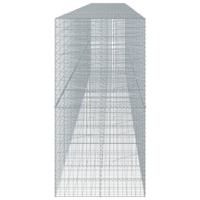 Cesto Gabbione con Copertura 950x100x200 cm in Ferro Zincato