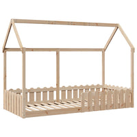 Giroletto Casetta per Bambini 90x200 cm Legno Massello di Pino