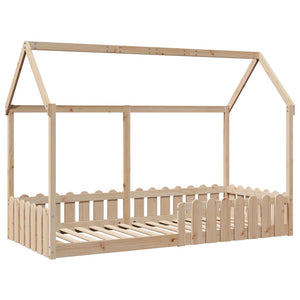 Giroletto Casetta per Bambini 90x200 cm Legno Massello di Pino