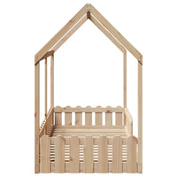 Giroletto Casetta per Bambini 90x200 cm Legno Massello di Pino 850686