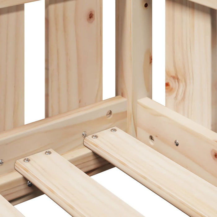 Giroletto Casetta per Bambini 90x200 cm Legno Massello di Pino