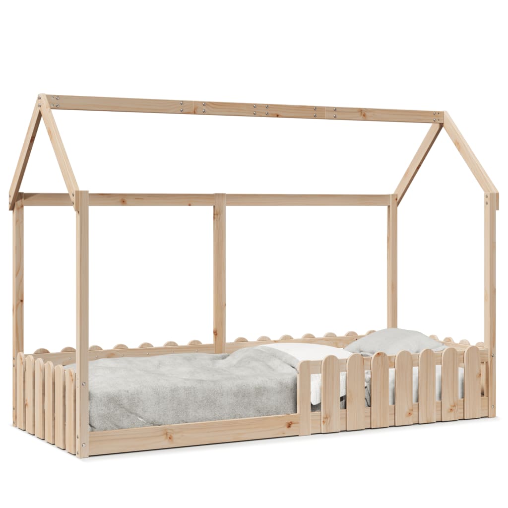 vidaXL Giroletto Casetta per Bambini 80x200 cm Legno Massello di Pino