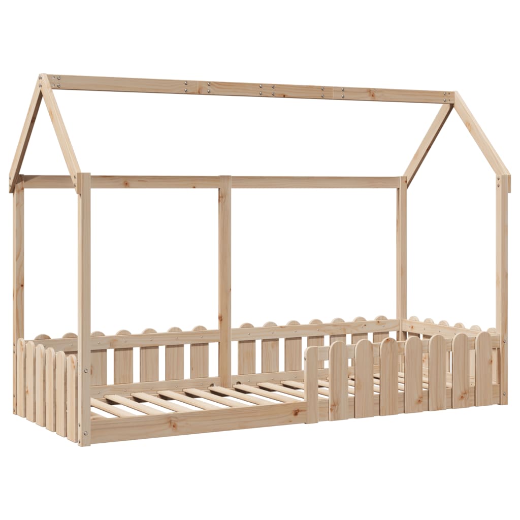 Giroletto Casetta per Bambini 80x200 cm Legno Massello di Pino 850689