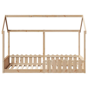 Giroletto Casetta per Bambini 80x200 cm Legno Massello di Pino 850689