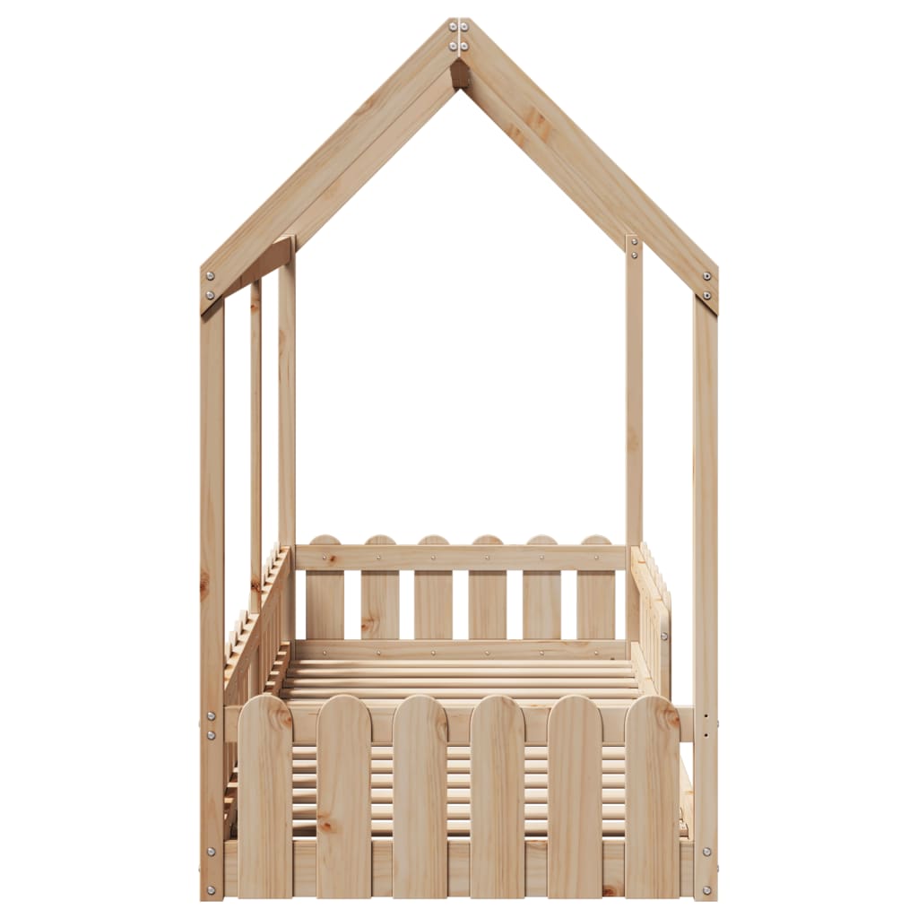 vidaXL Giroletto Casetta per Bambini 80x200 cm Legno Massello di Pino