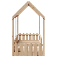 vidaXL Giroletto Casetta per Bambini 80x200 cm Legno Massello di Pino