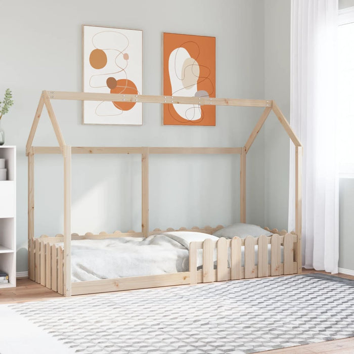 vidaXL Giroletto Casetta per Bambini 80x200 cm Legno Massello di Pino