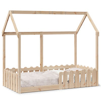 Giroletto Casetta per Bambini 80x160 cm Legno Massello di Pino 850695