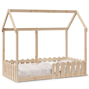 Giroletto Casetta per Bambini 80x160 cm Legno Massello di Pino 850695