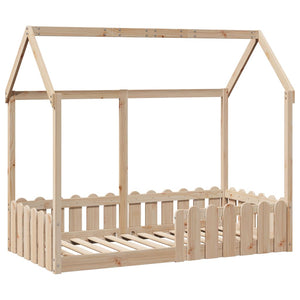 Giroletto Casetta per Bambini 80x160 cm Legno Massello di Pino 850695