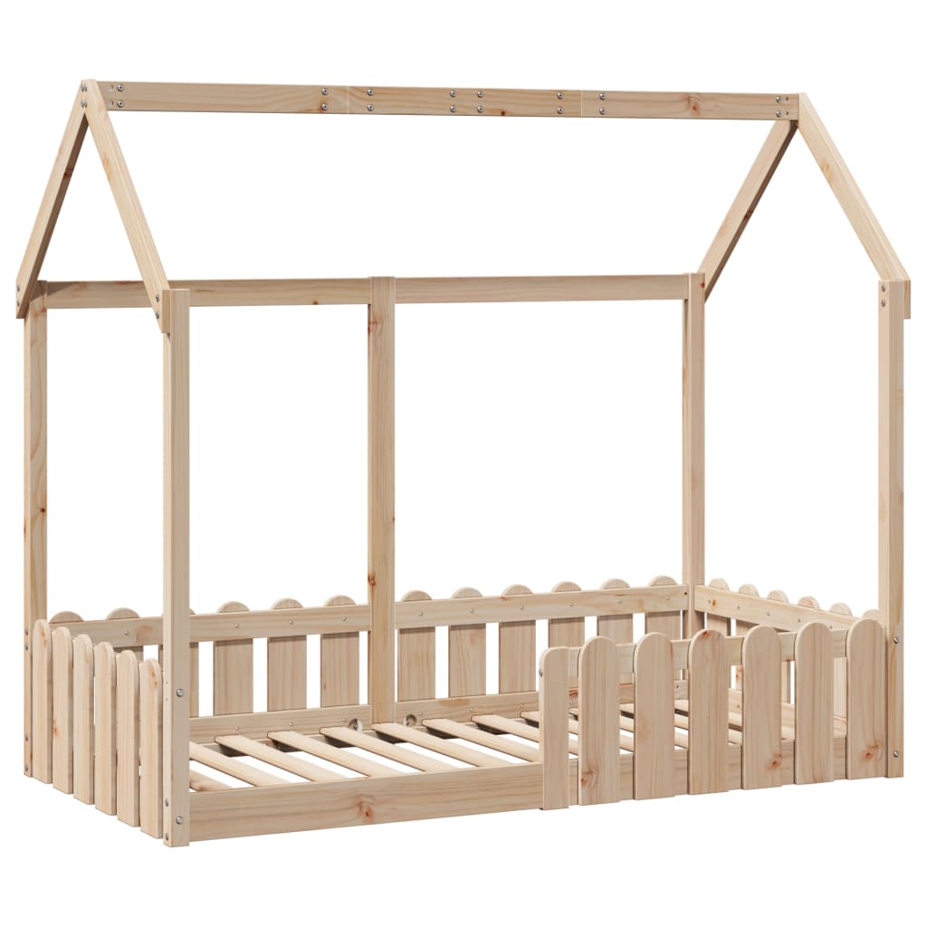 vidaXL Giroletto Casetta per Bambini 80x160 cm Legno Massello di Pino