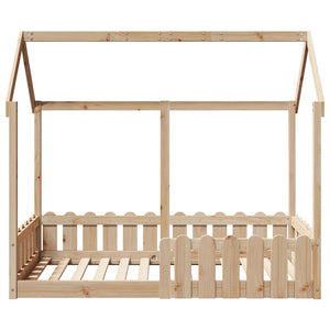 Giroletto Casetta per Bambini 80x160 cm Legno Massello di Pino 850695