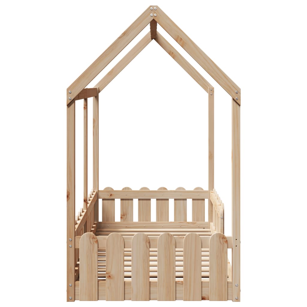 Giroletto Casetta per Bambini 80x160 cm Legno Massello di Pino 850695