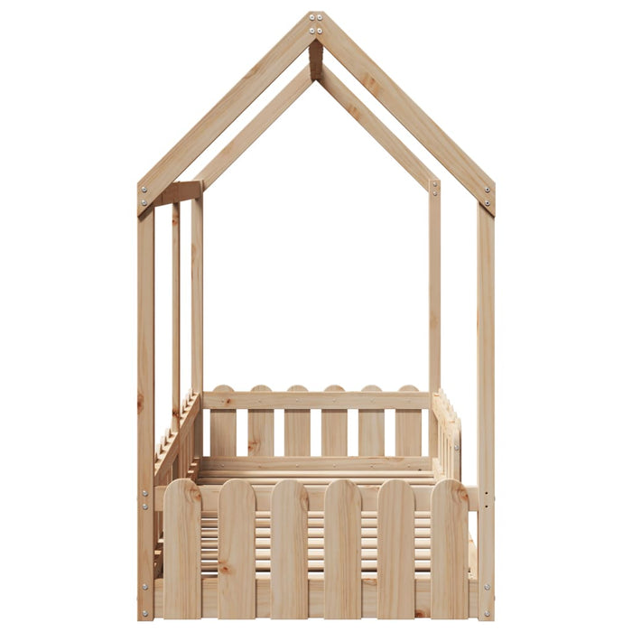 vidaXL Giroletto Casetta per Bambini 80x160 cm Legno Massello di Pino