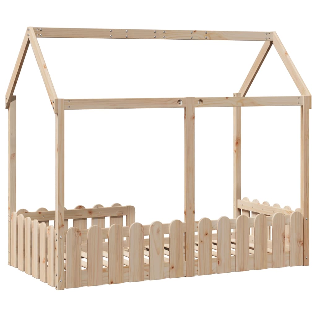 vidaXL Giroletto Casetta per Bambini 80x160 cm Legno Massello di Pino