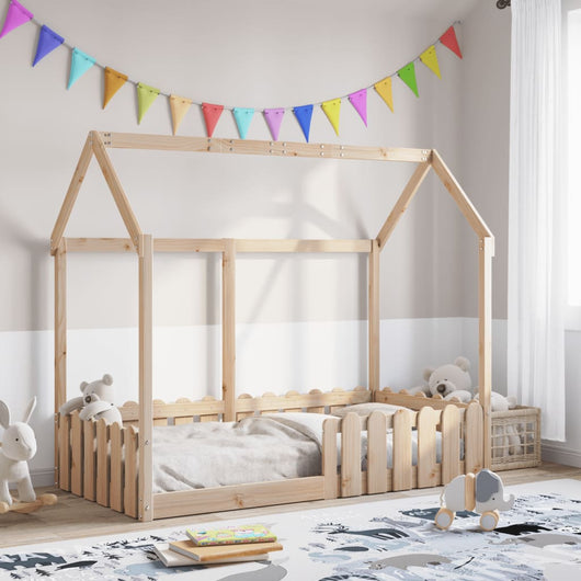 Giroletto Casetta per Bambini 80x160 cm Legno Massello di Pino 850695