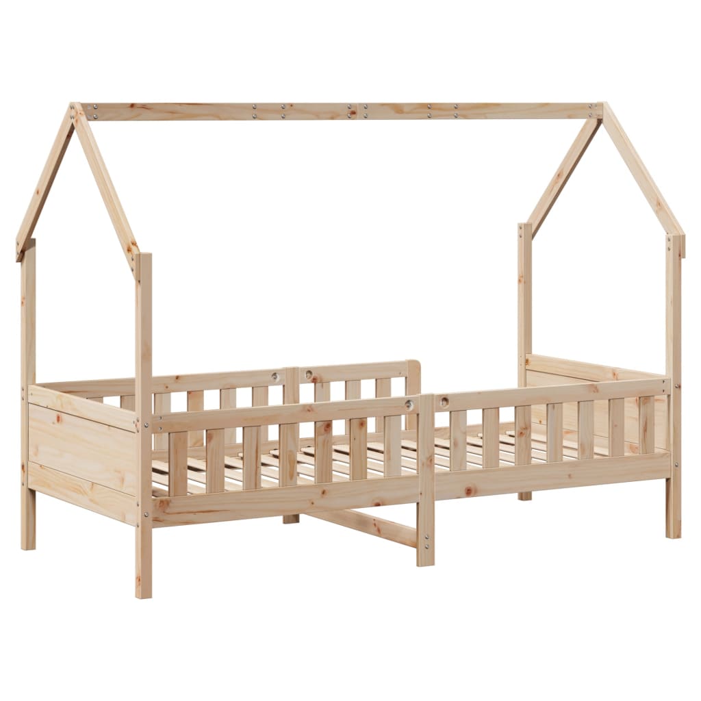 vidaXL Giroletto per Bambini 90x190 cm in Legno Massello di Pino