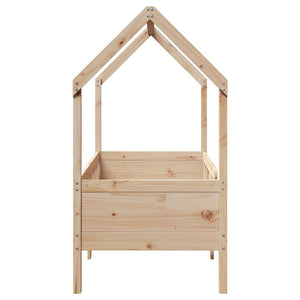 vidaXL Giroletto Casetta per Bambini 80x160 cm Legno Massello di Pino