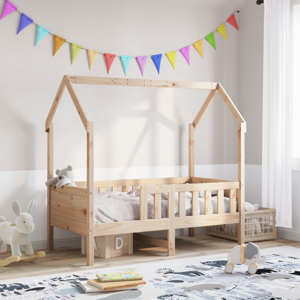 Giroletto Casetta per Bambini 70x140 cm Legno Massello di Pino 850713