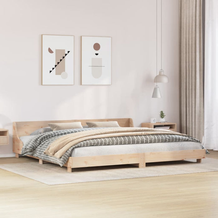 Letto senza Materasso 180x200 cm in Legno Massello di Pino 850719