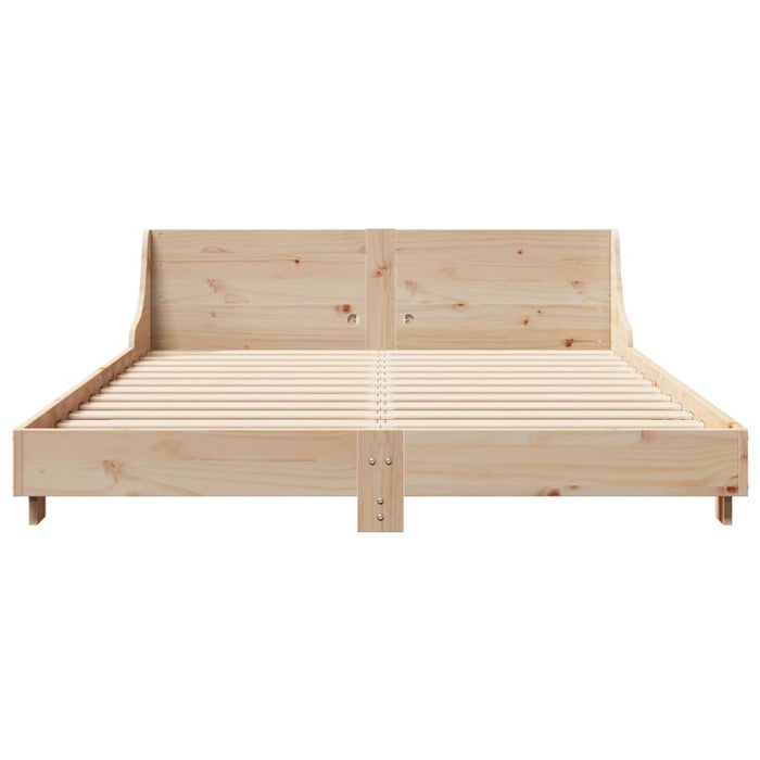 Letto senza Materasso 150x200 cm in Legno Massello di Pino 850725