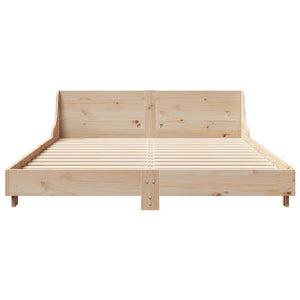 Letto senza Materasso 120x200 cm in Legno Massello di Pino 850731