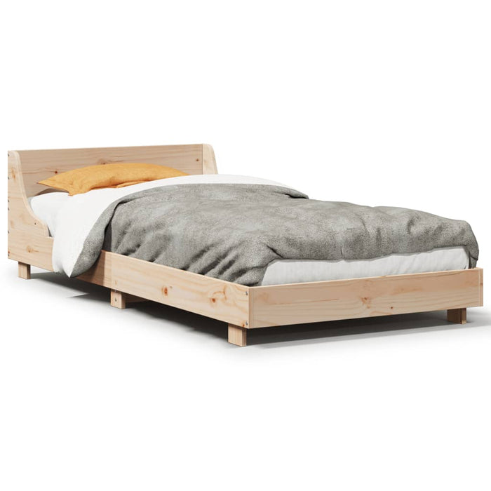 Letto senza Materasso 75x190 cm in Legno Massello Pino 850752