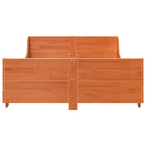 Letto senza Materasso Marrone Cera 120x200 cm in Legno di Pino 850772