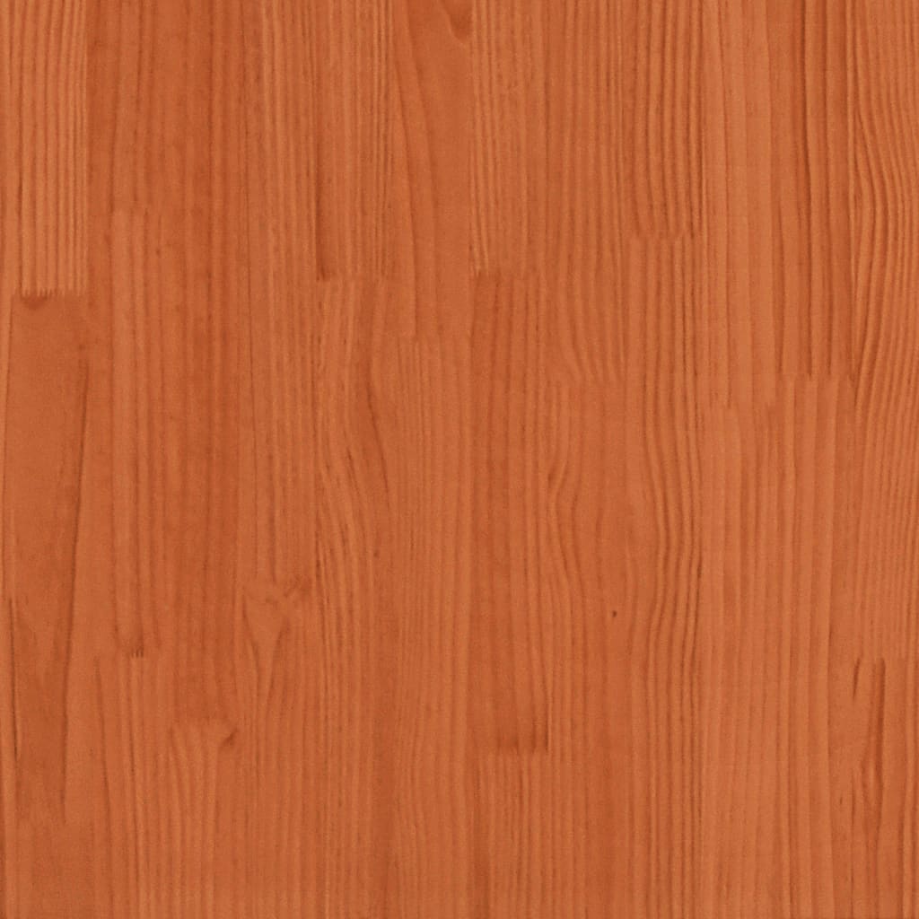 Giroletto con Testiera Marrone Cera 120x200 cm Massello Pino 850772