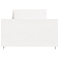 Letto senza Materasso Bianco 90x200 cm Legno Massello di Pino 850777