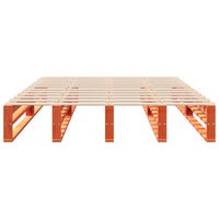 Letto senza Materasso Marrone Cera 140x190 cm in Legno di Pino 850871