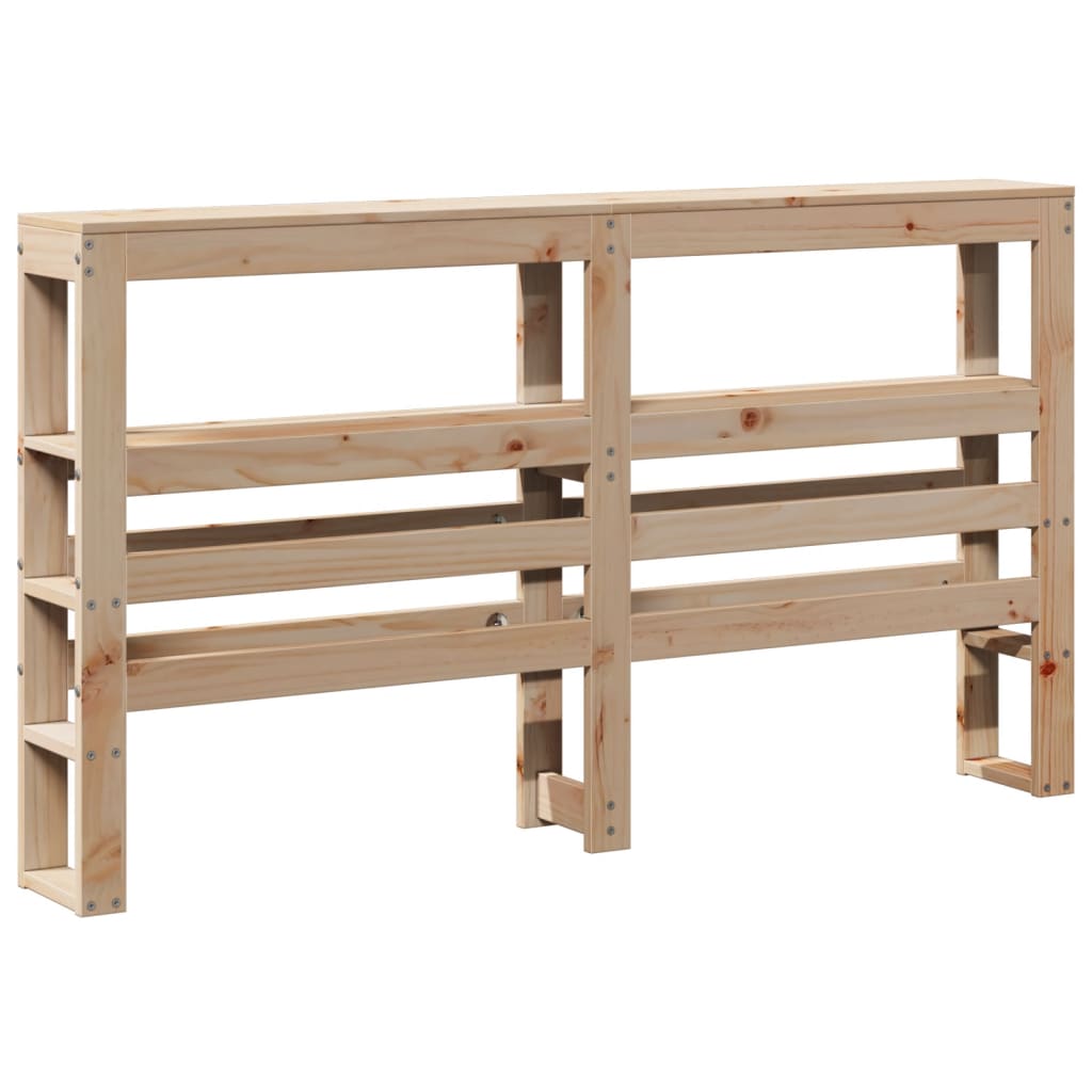 Testiera con Ripiani-Testata contenitore 160 cm in Legno Massello di Pino 761108
