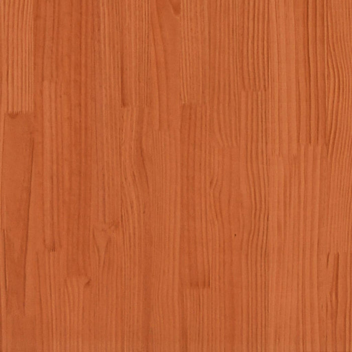 Testiera con Ripiani Marrone Cera 160 cm Legno Massello di Pino 850880